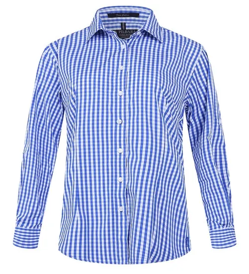 Ritemate Ladies Check Long Sleeve Shirt - 3 Colours