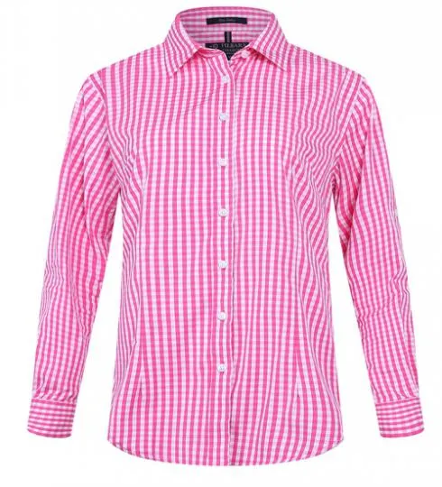 Ritemate Ladies Check Long Sleeve Shirt - 3 Colours