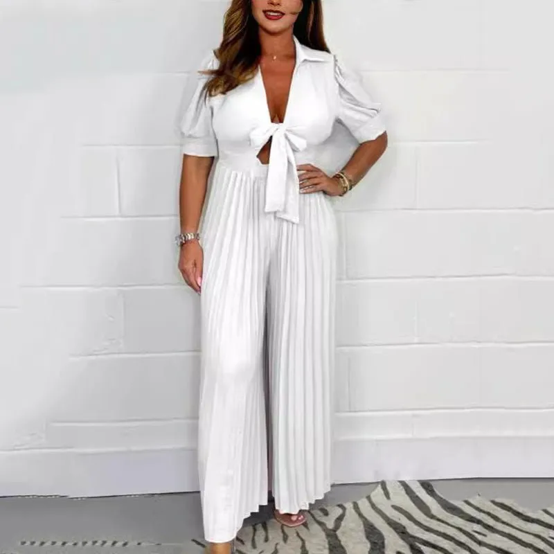 Rosa® | Classic Pleated Women'S Jumpsuit