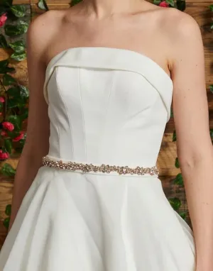 Rose Gold Rhinestone Marquise Cut 1121 Belt