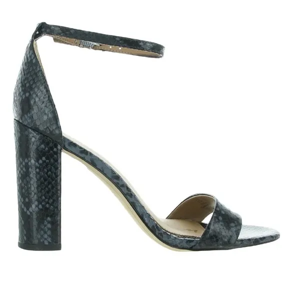 Sam Edelman Yaro Womens Snake Print Leather Heels
