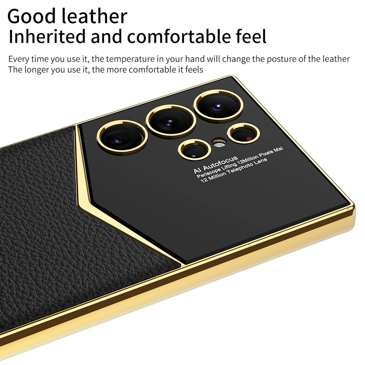 Samsung S24Ultra Electroplated Solid Color Leather S24 Series Case