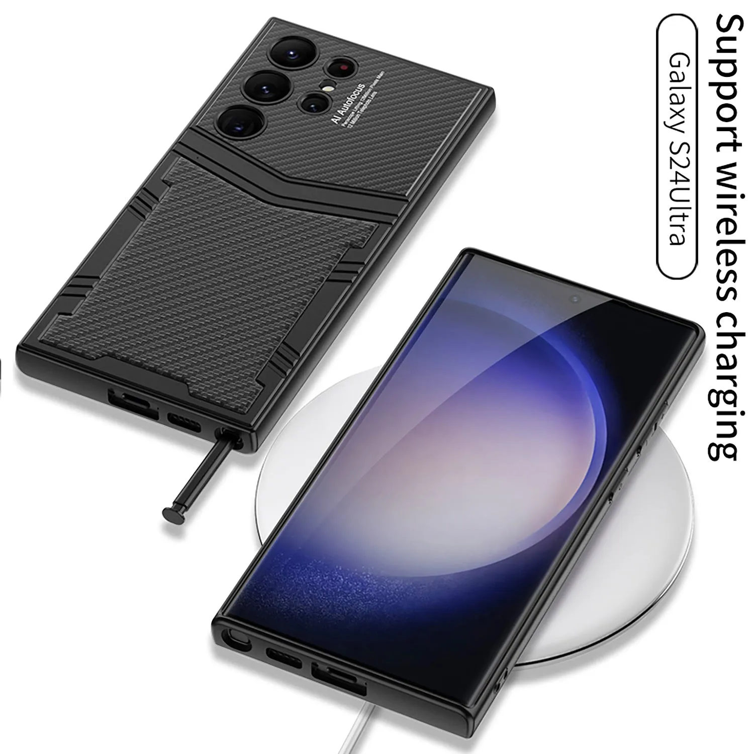 Samsung S24Ultra S24 Plus S24 Plain leather Protective Case