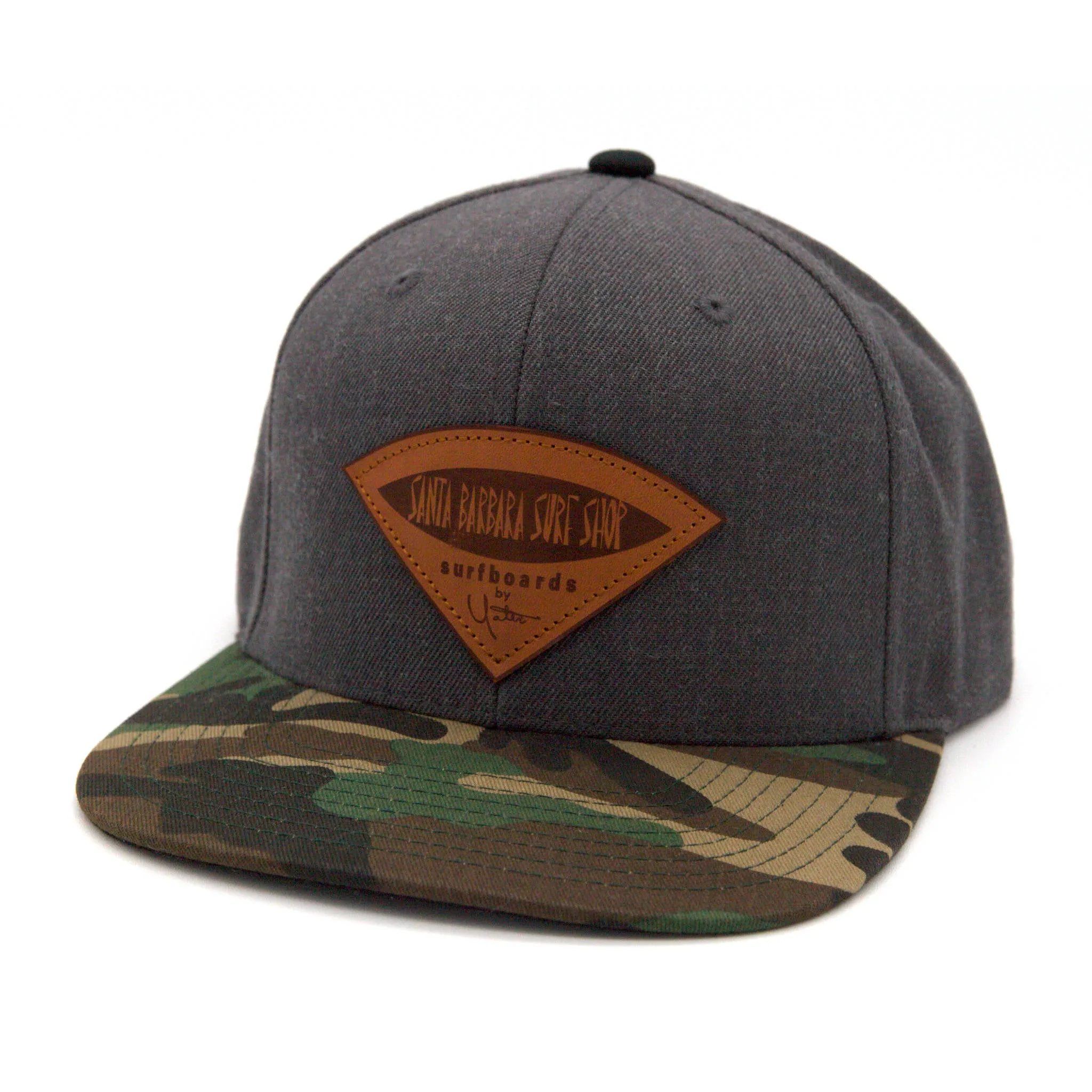 Santa Barbara Surf Shop Leather Patch Wool Hat