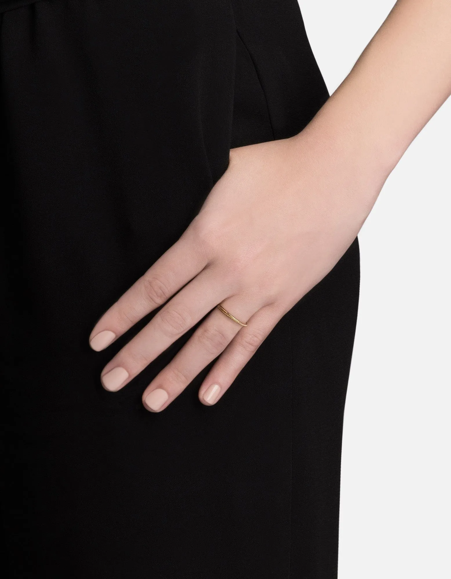 Saturn Ring, 14k Gold