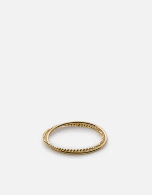 Saturn Ring, 14k Gold
