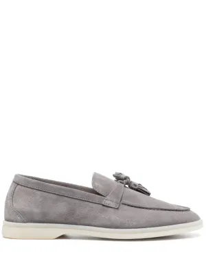Scarosso tassel-detail suede loafers