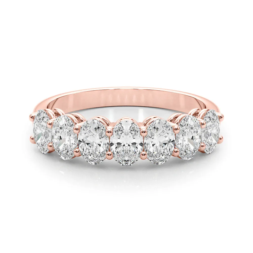 Seven Stone 2.0 ct. Oval Diamond Wedding Anniversary Ring