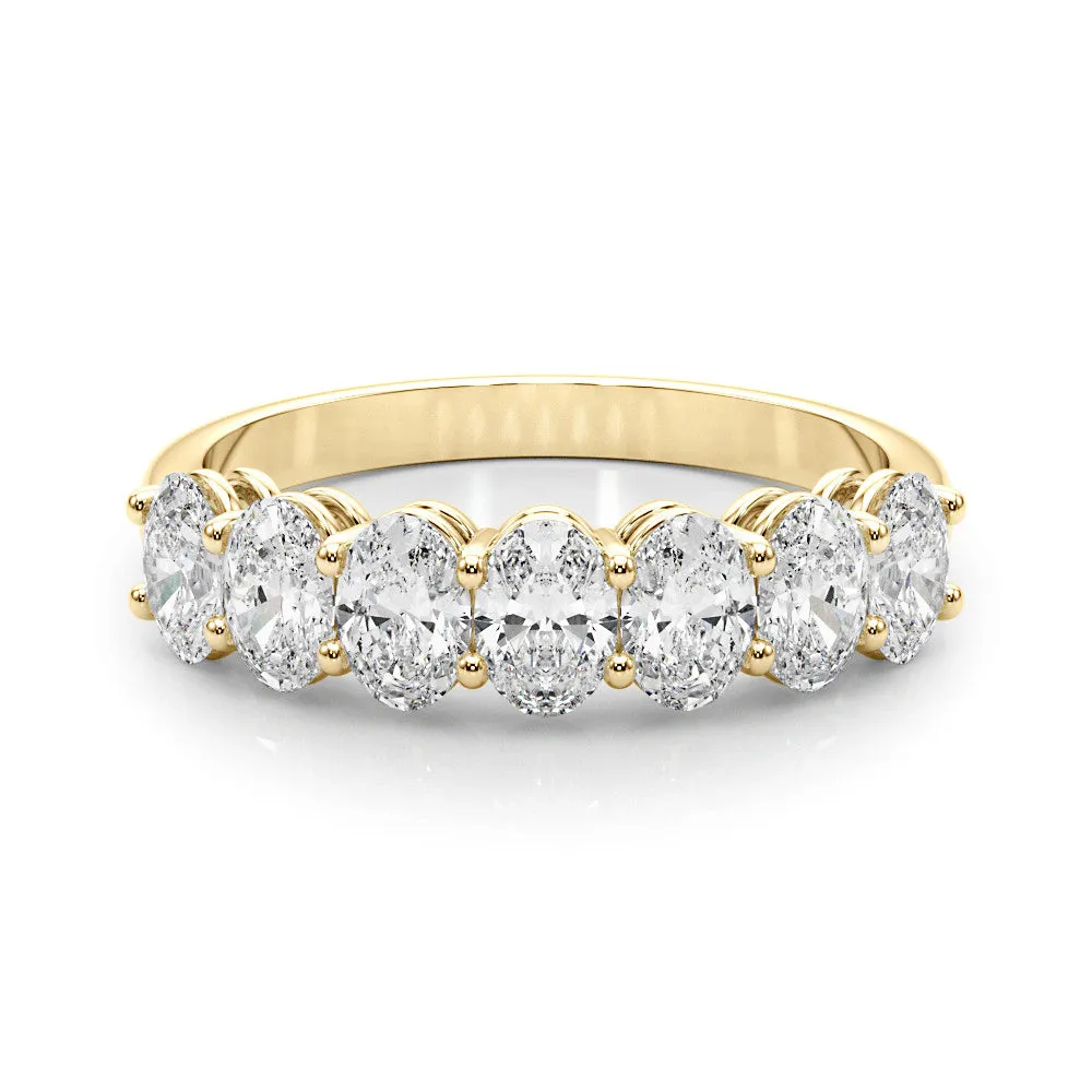Seven Stone 2.0 ct. Oval Diamond Wedding Anniversary Ring