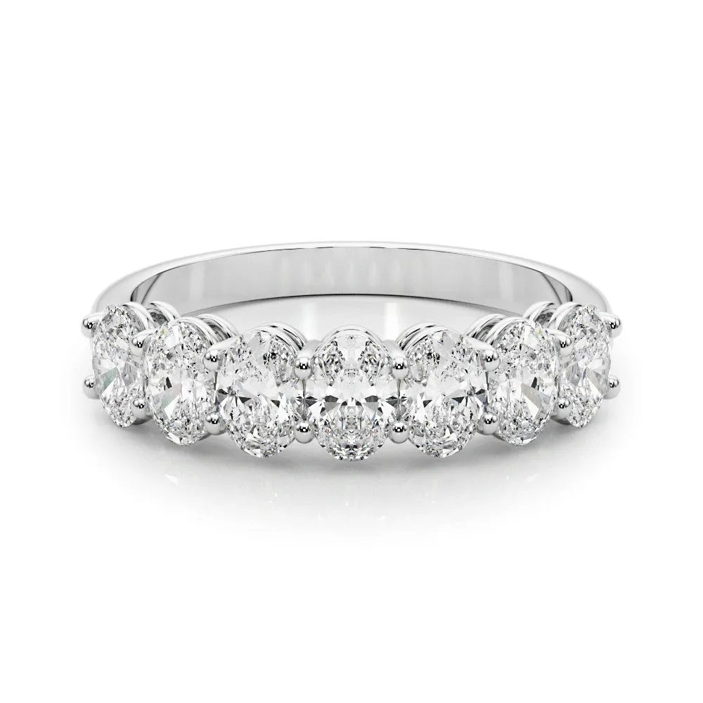 Seven Stone 2.0 ct. Oval Diamond Wedding Anniversary Ring