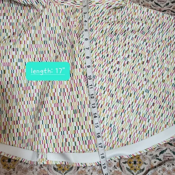 SHERIE L. NEVETT NWT Skirt | Size 2 | Full A-line Fit | Plastic Neon Confetti