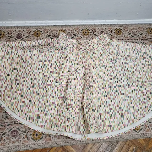 SHERIE L. NEVETT NWT Skirt | Size 2 | Full A-line Fit | Plastic Neon Confetti