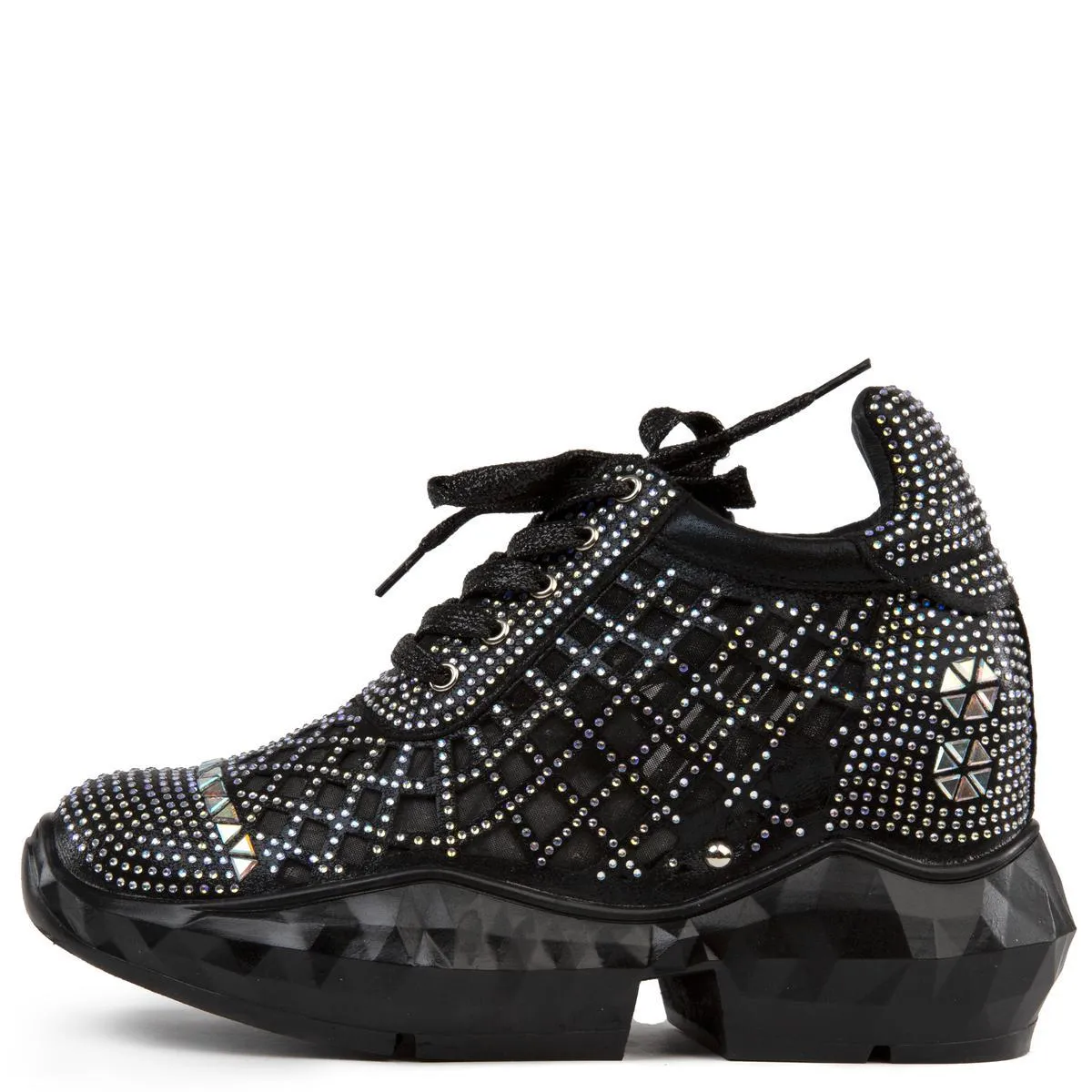 Shimmer-01 Rhinestone Sneakers