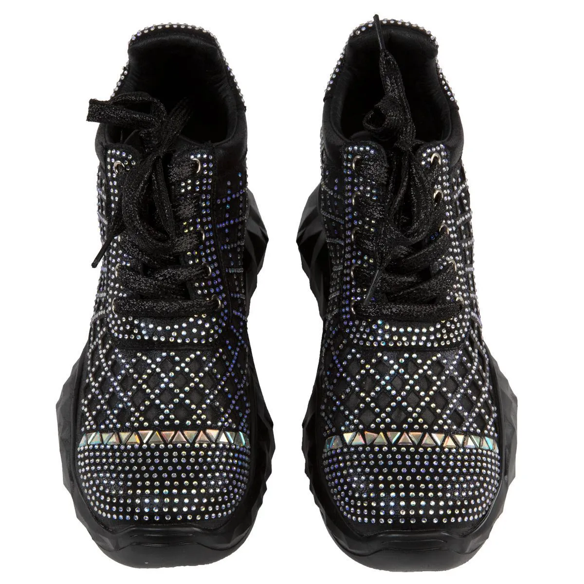 Shimmer-01 Rhinestone Sneakers