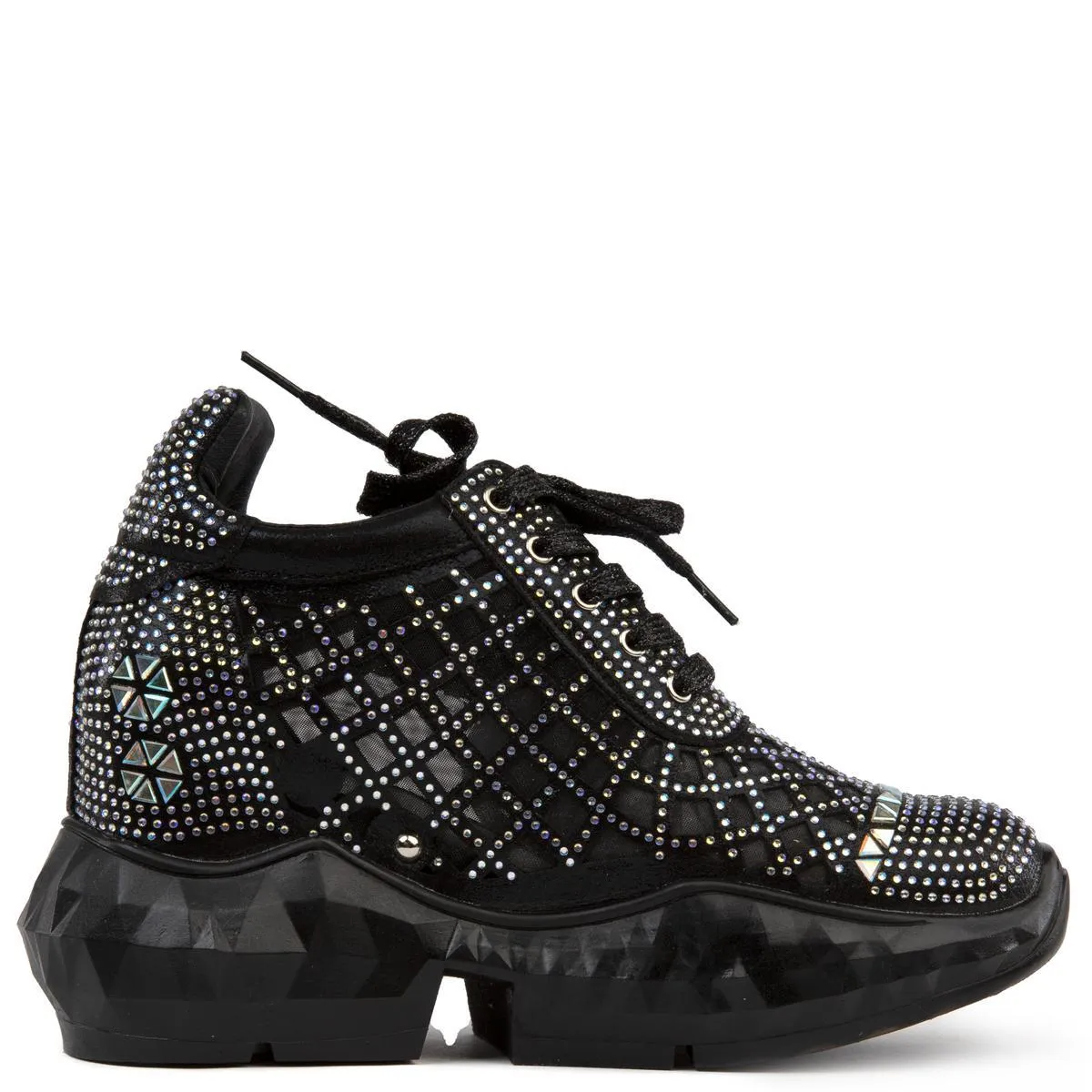 Shimmer-01 Rhinestone Sneakers