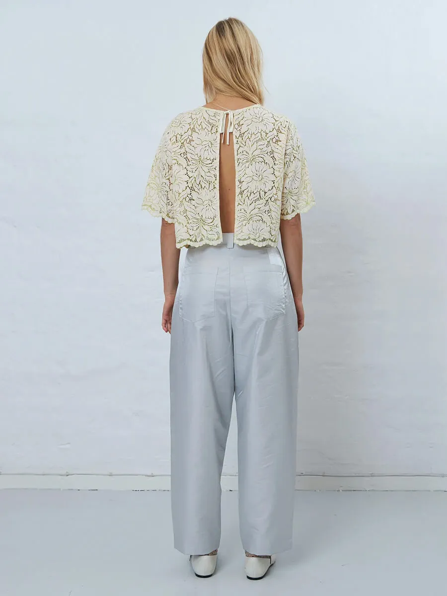 Shiny Casual Volume Pants