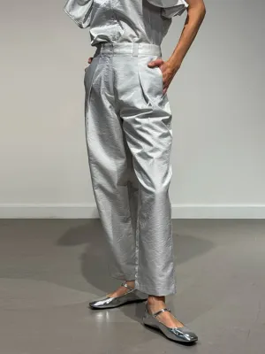 Shiny Casual Volume Pants