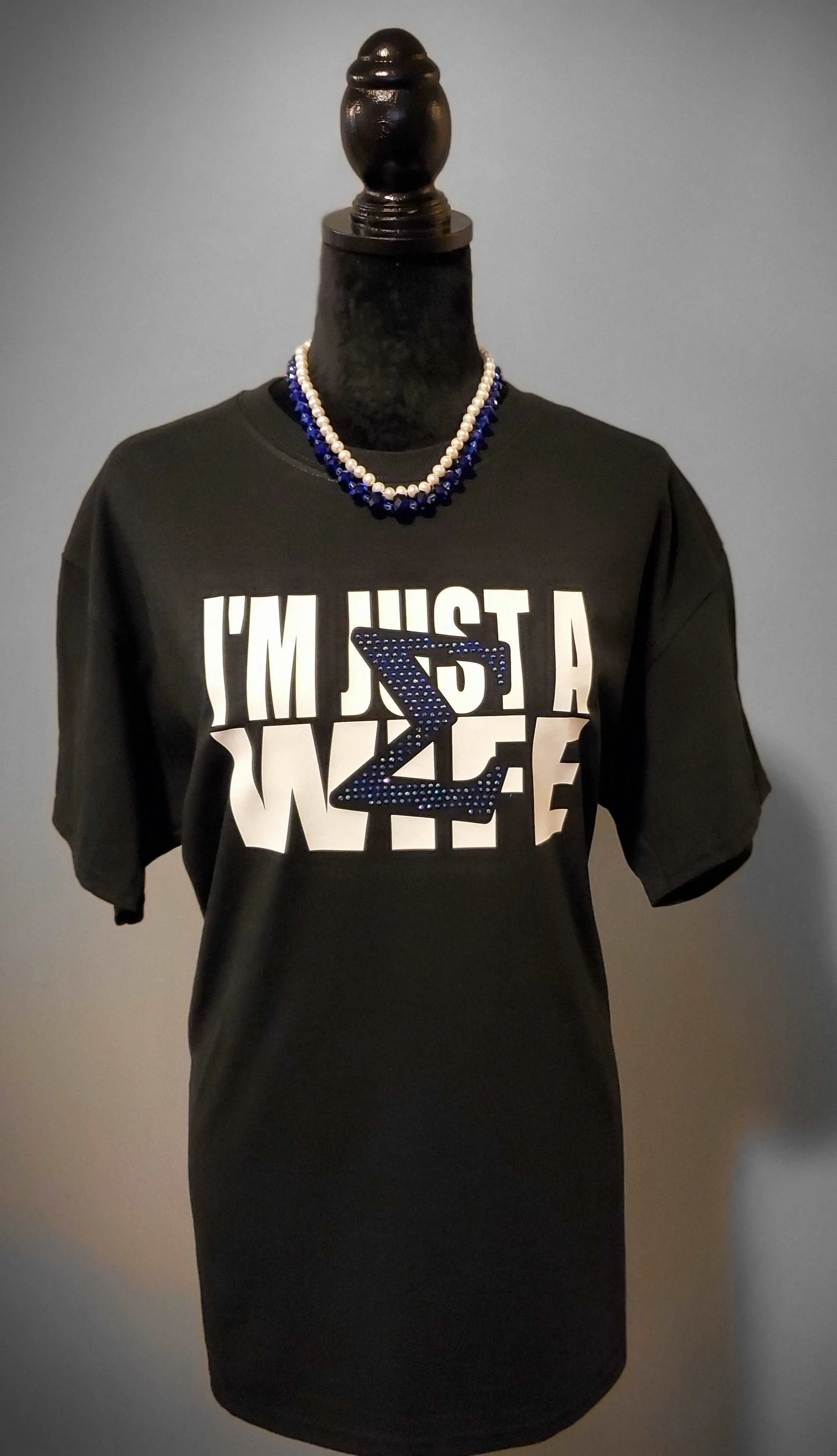 Sigma Wife  (Royal Blue Sigma) - Womens T - Shirt