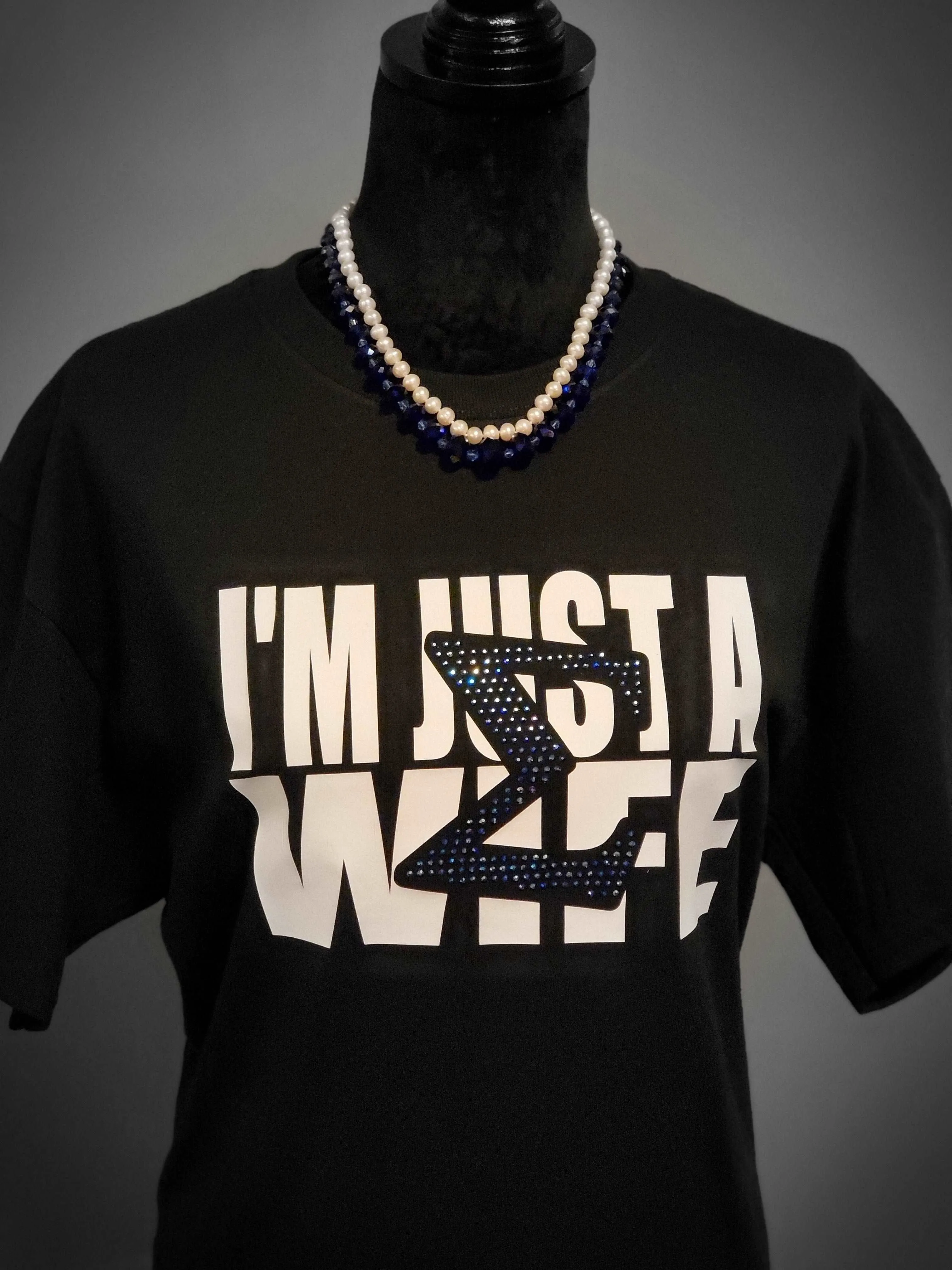 Sigma Wife  (Royal Blue Sigma) - Womens T - Shirt