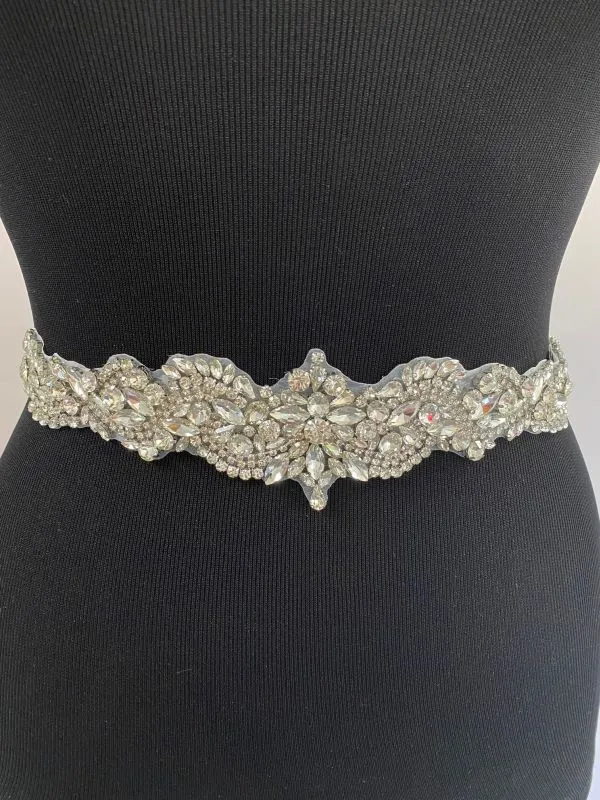 Silver Rhinestone 1110 Belt