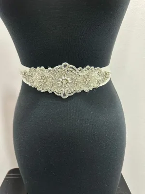 Silver Rhinestone Belt