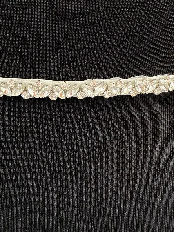 Silver Rhinestone Marquise Cut 1111 Belt