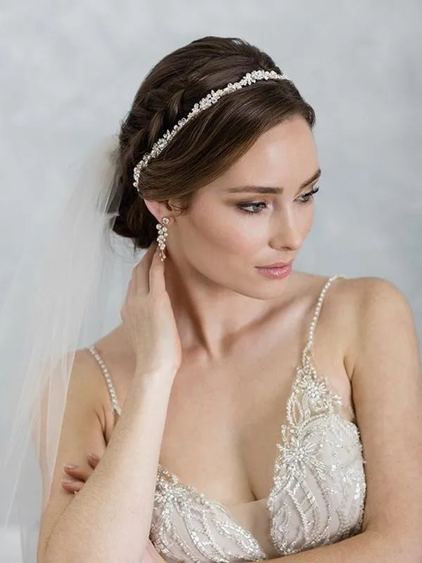 Silver Rhinestone/Pearl 2042 Belt