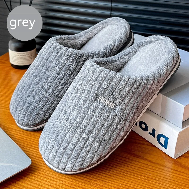 Simple Cotton Slippers Winter Antislip Home