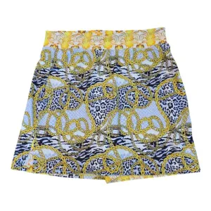 Skort Obsession Women's Golf Skort Hermazing White &amp; Yellow Multicolor Large