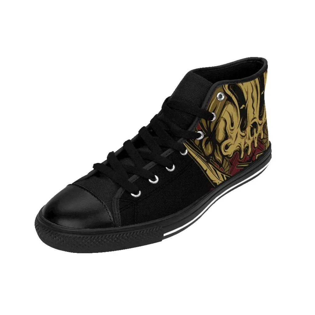 Skull sword pirate Women's High-top Sneakers