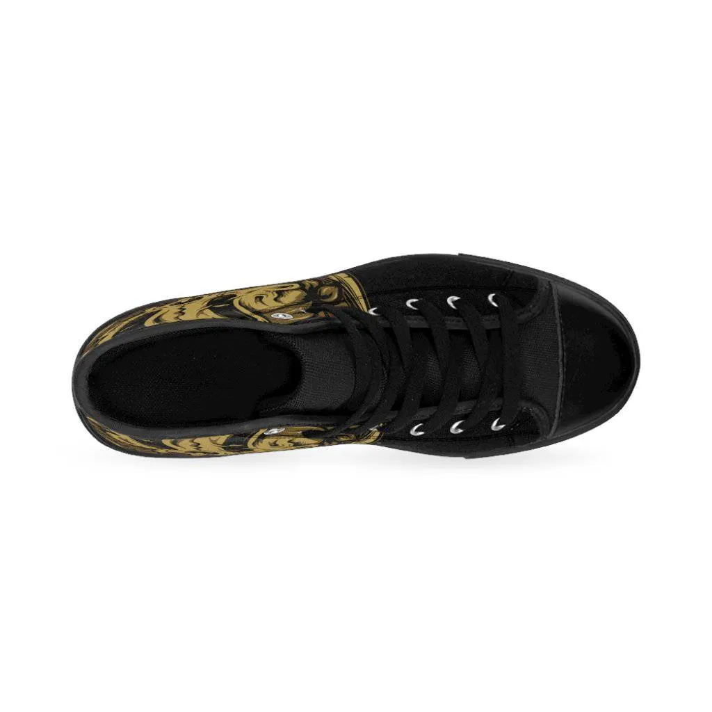 Skull sword pirate Women's High-top Sneakers