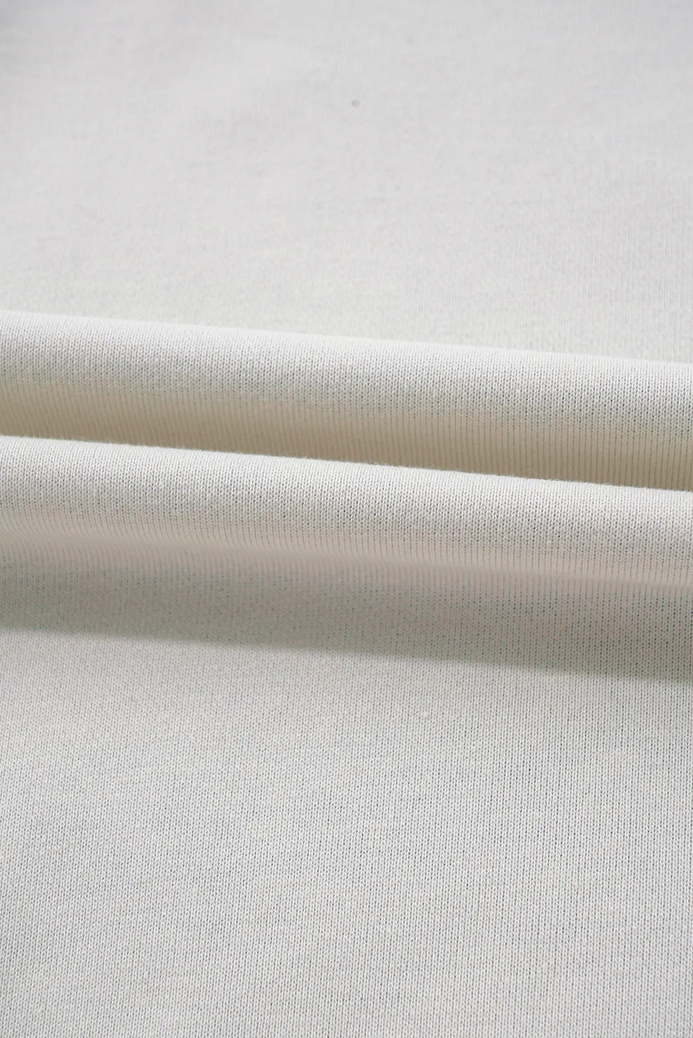 Sky Blue Ribbed Detail Color Block Sleeve Baggy Sweatshirt