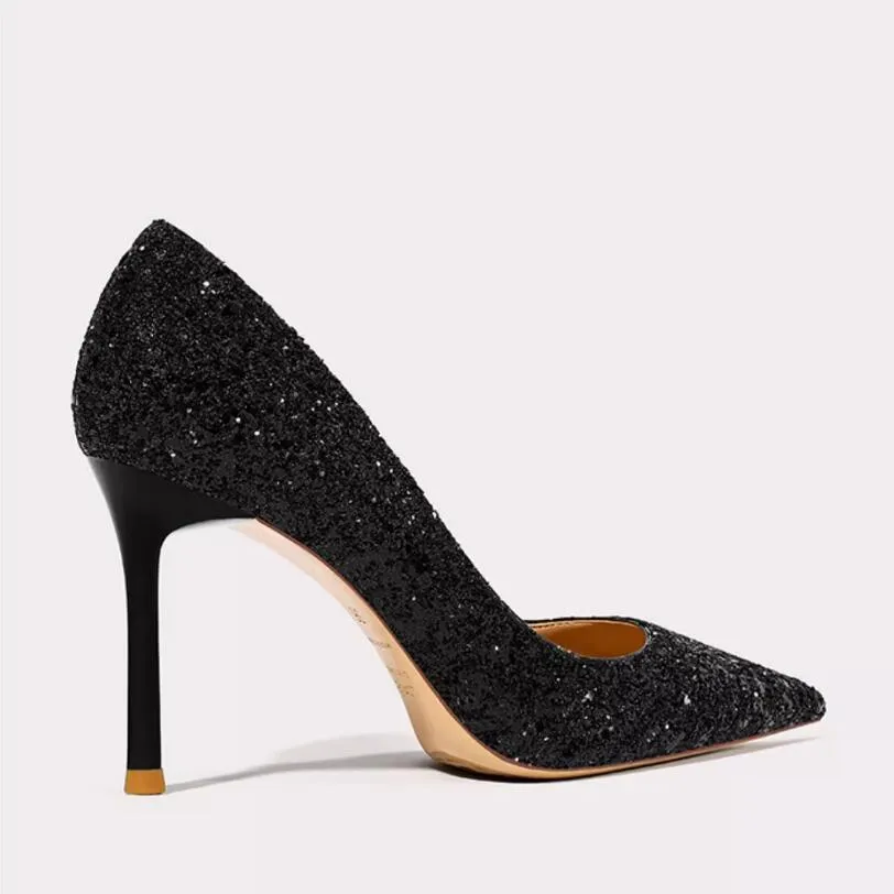 Small Feet Petite Size 3 Glitter Dress Heels TS12