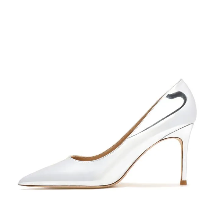 Small Size Metallic Patent Heels JLXY16