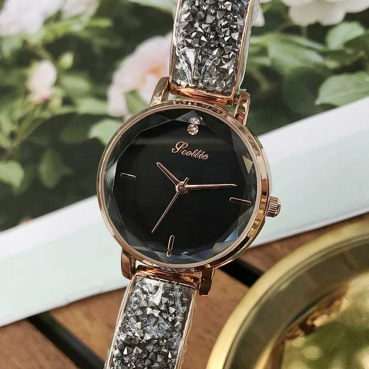 Small&Cute Rhinestone Bracelet Women's Watch