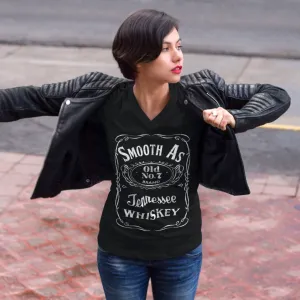 Smooth as Tennessee Whiskey Bella Canvas V-Neck Tee – A Southern Classic