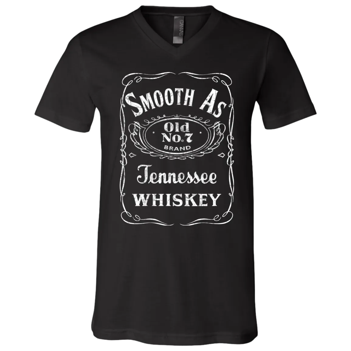 Smooth as Tennessee Whiskey Bella Canvas V-Neck Tee – A Southern Classic