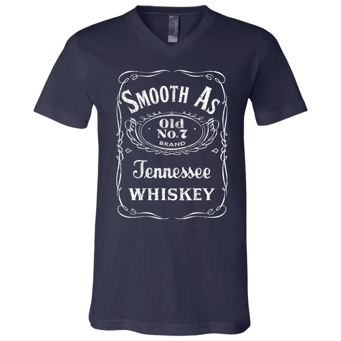 Smooth as Tennessee Whiskey Bella Canvas V-Neck Tee – A Southern Classic