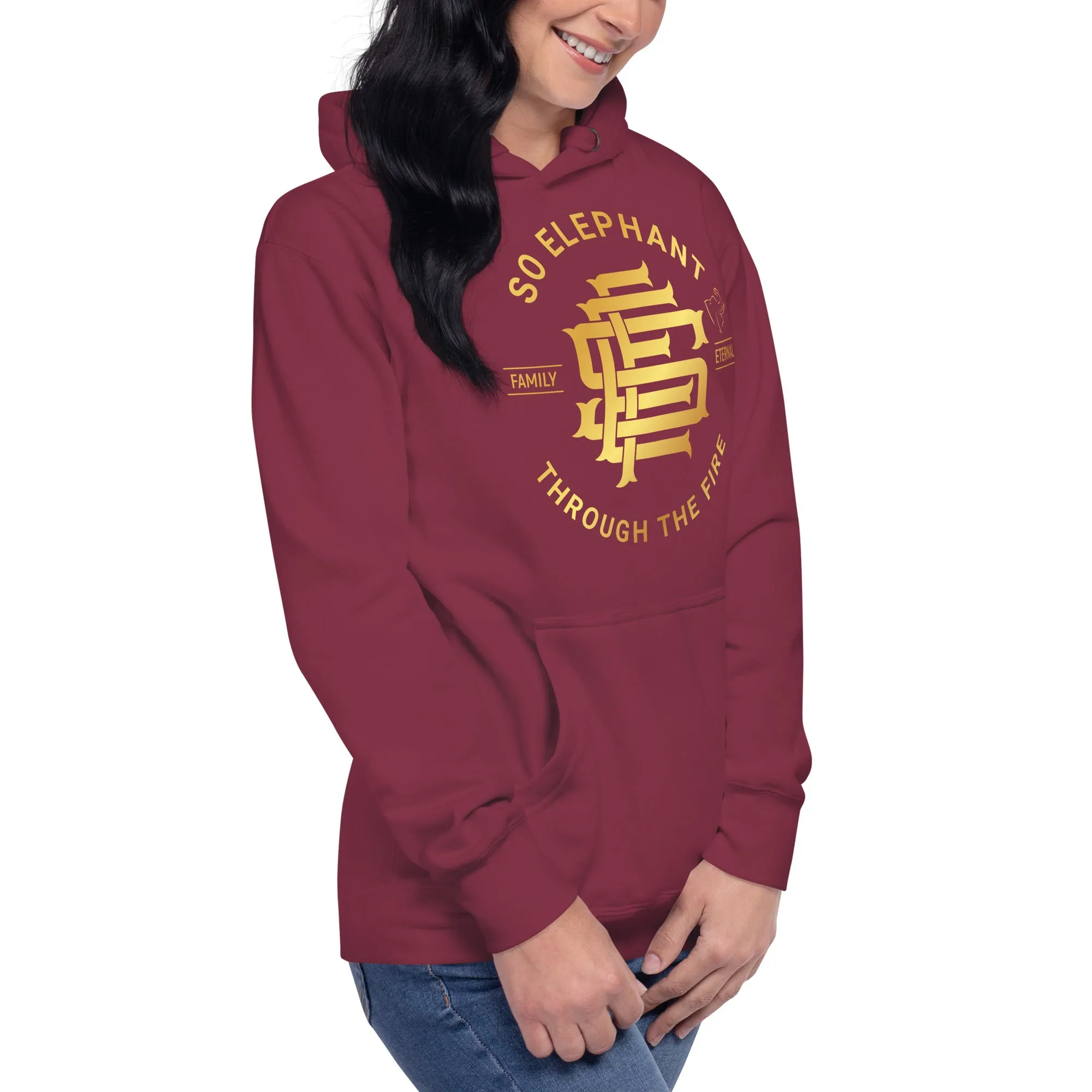 So Elephant Women's "THROUGH THE FIRE" Hoodie