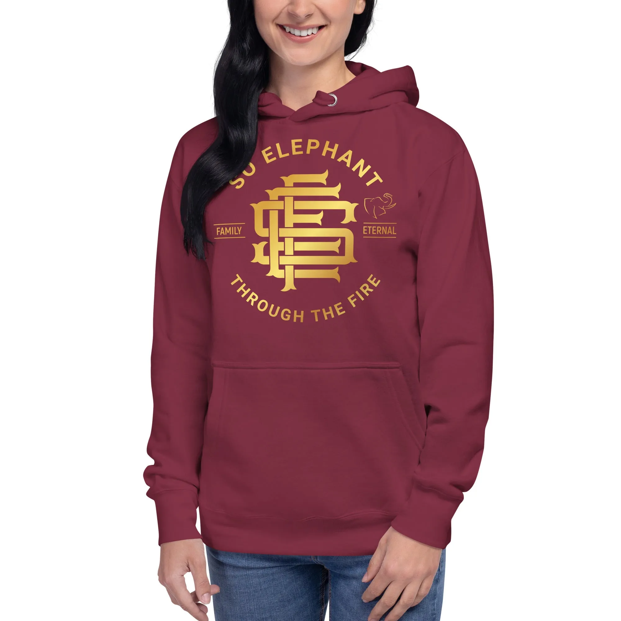 So Elephant Women's "THROUGH THE FIRE" Hoodie