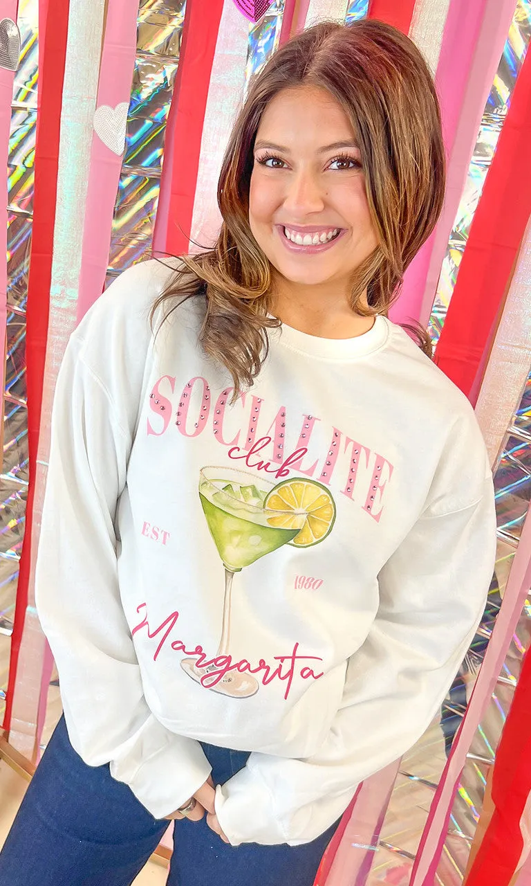 SOCIALITE DRINK CLUB SWEATSHIRT - REG/CURVY