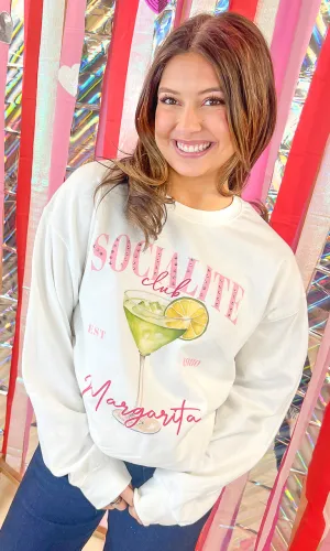 SOCIALITE DRINK CLUB SWEATSHIRT - REG/CURVY