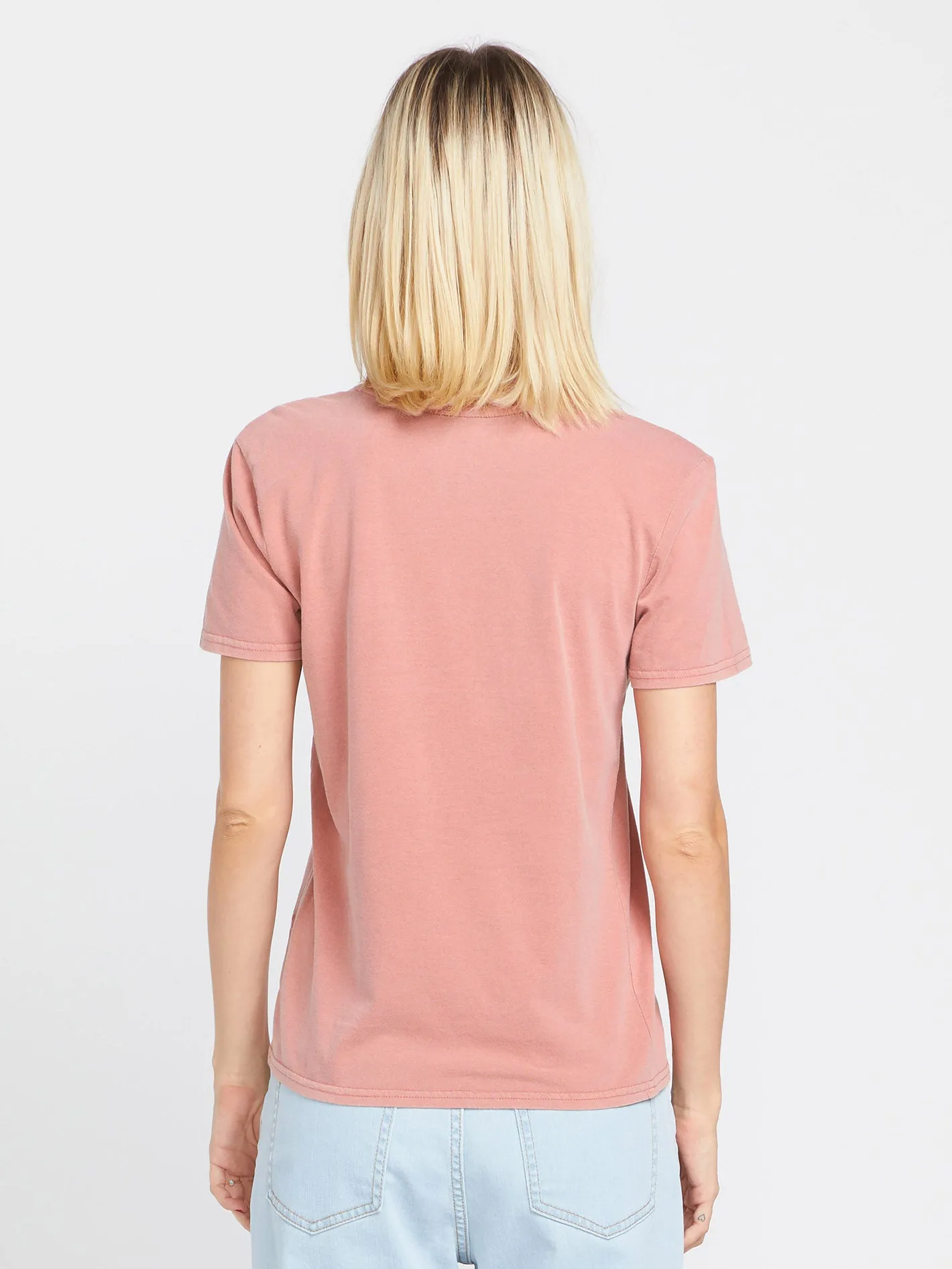 Solid Stone T-Shirt - Mauve Rose