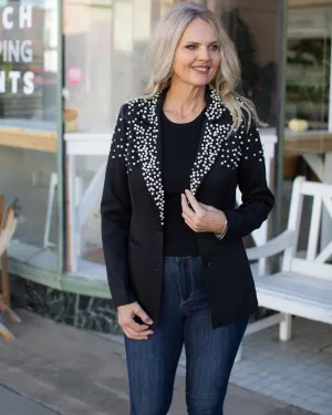 SPARKLE LIKE DOLLY RHINESTONE/PEARL BLAZER