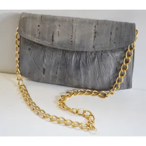 Speckled Grey Eel Skin Purse