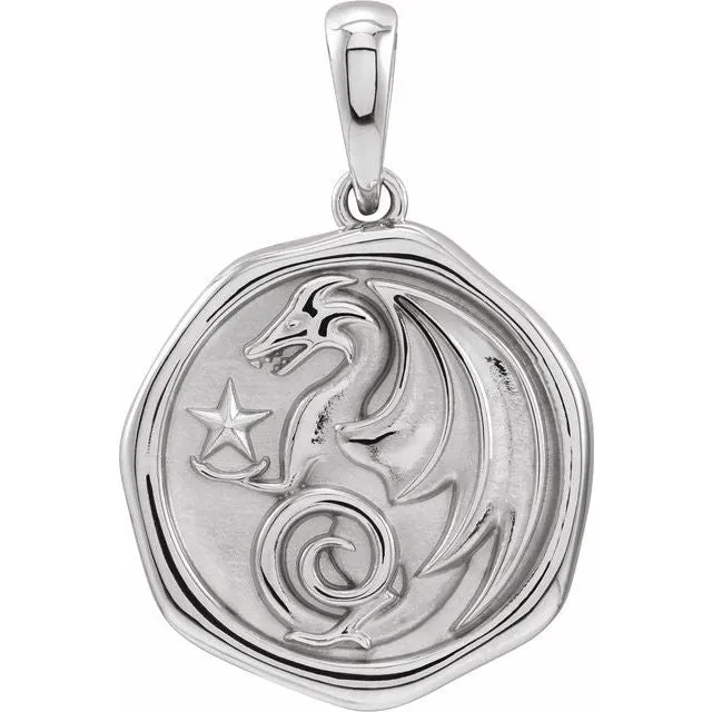 Spirit Animal Pendant - Wolf, Moth or Dragon