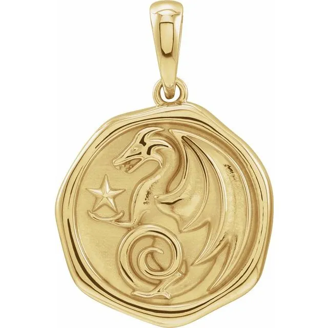 Spirit Animal Pendant - Wolf, Moth or Dragon