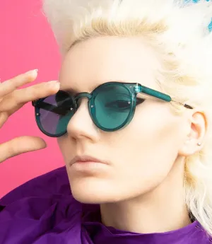Spitfire Post Punk Sunglasses - Aqua/Aqua
