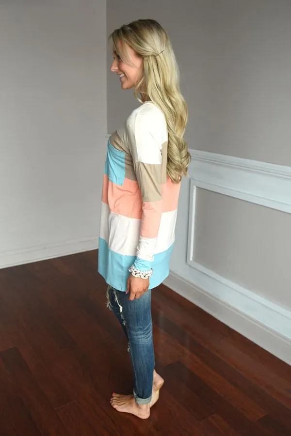 Spring Color Block Top