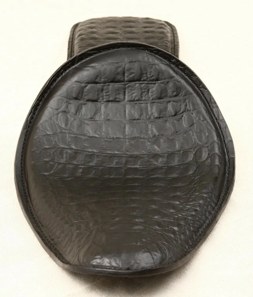 Spring Solo Seat P-Pad Chopper Harley Sportster Bobber Black Alligator Banana